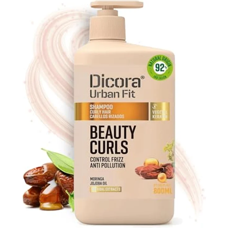 Dicora Urban Fit Beauty Locken Shampoo, nährendes Shampoo für lockiges Haar, 800 ml – Bild 1