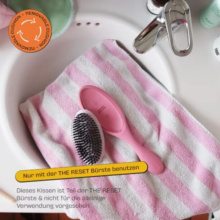 Olivia Garden Club THE RESET CUSHION, Detangling & Shine Cushion Haarbürste für Damen, pink, sanftes Entwirren und glänzendes Finish, geeignet für verschiedene Haartypen und Längen – Bild 2