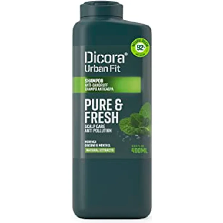 Dicora UrbanFit Champu Men Care Anticaspa 2in1, 365 ml, weiß