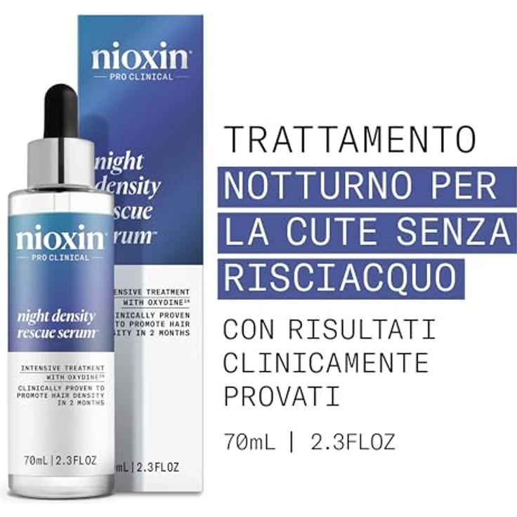 NIOXIN Night Density Rescue Serum, Haarverdünnerserum mit Ingwer und Koffein, 70 ml, für Damen und Herren – Bild 2