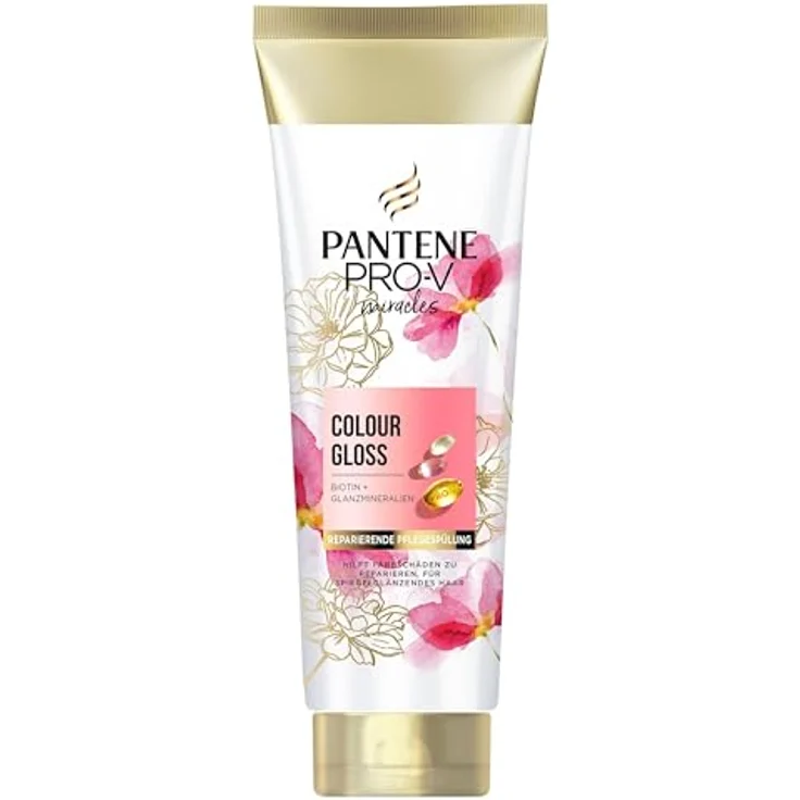 Pantene Pro-V Colour Gloss Biotin Pflegespülung 160ml für Gefärbtes Haar mit Glanzmineralien, Repariert Farbschäden, Spiegelglänzendes Haar ab der Ersten Anwendung – Bild 1