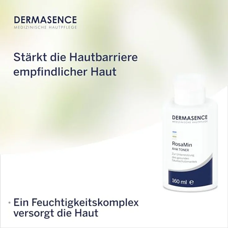 DERMASENCE RosaMin AHA Toner, 160 ml – pH-Wert 4,5, vegan, parfümfrei, alkoholfrei, für empfindliche Haut, Porenverfeinerung und intensive Feuchtigkeit – Bild 4