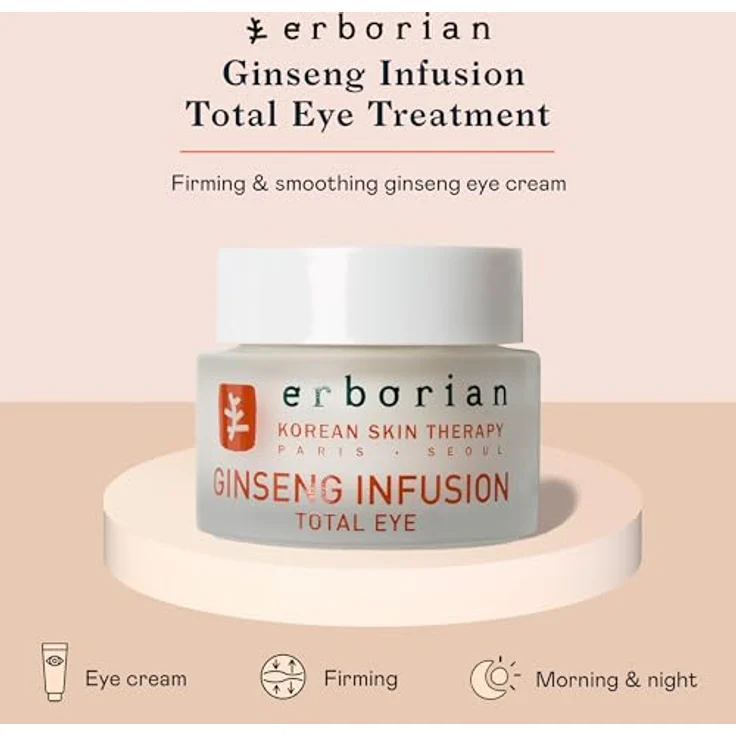 Erborian Eye Contour Cream Ginseng Infusion Total Eye 15 ml – Bild 2