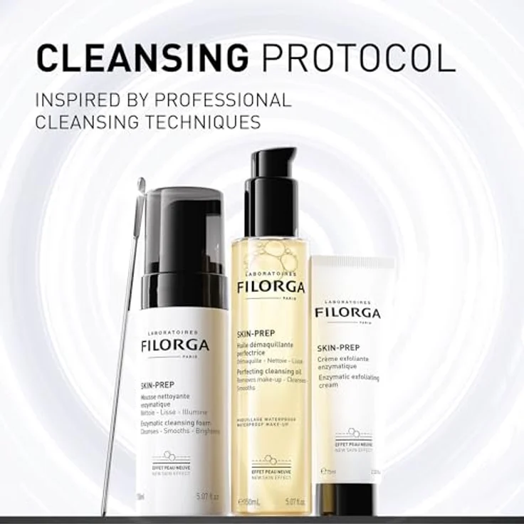FILORGA SKIN PREP PERFECTING CLEANSING OIL, Gesichtsreinigungsöl für empfindliche Haut, 150 ml, entfernt wasserfestes Make-up, natürliche Inhaltsstoffe – Bild 7