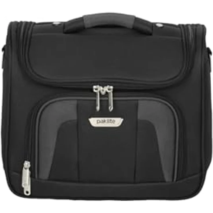 Travelite Handgepäck Kulturtasche mit Aufsteckfunktion, Gepäck Serie ORLANDO: Klassisches Weichgepäck Beautycase im zeitlosen Design, 098492-01, 19 Liter, 0,9 kg, schwarz – Bild 2