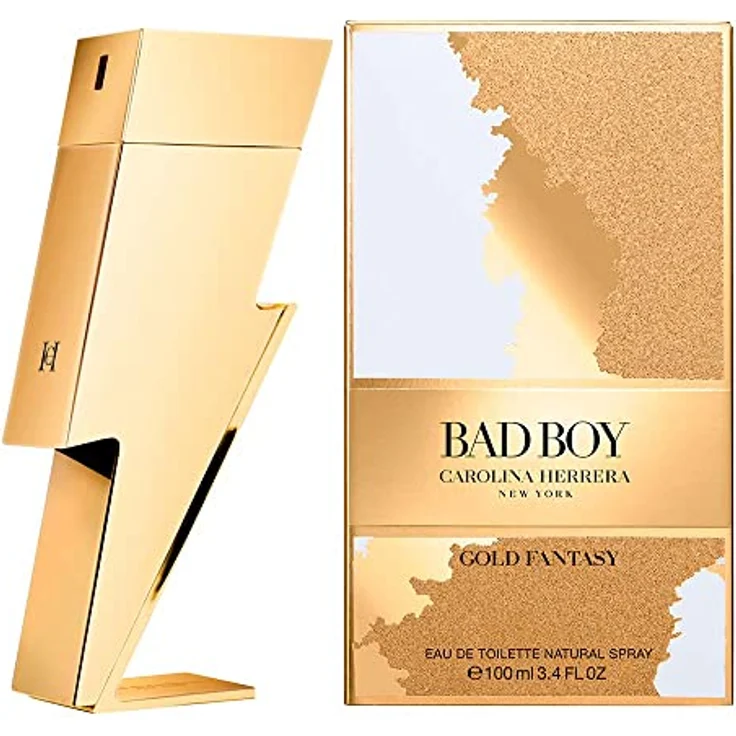 Carolina Herrera Bad Boy Gold Fantasy Collector X-mas 2022 Eau de Toilette (EdT) Herrenduft 100 ml – Bild 2