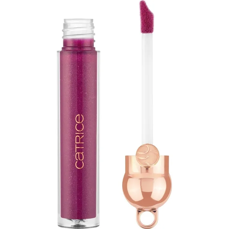 Catrice Hollyglazing Glazing Lip Lipgloss C01 - HOLLY JOLLY GLAZE, Beerenton mit mittlerer Deckkraft und glänzendem Finish, 2,7 ml
