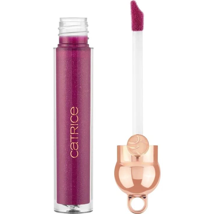 Catrice Hollyglazing Glazing Lip Lipgloss C01 - HOLLY JOLLY GLAZE, Beerenton mit mittlerer Deckkraft und glänzendem Finish, 2,7 ml