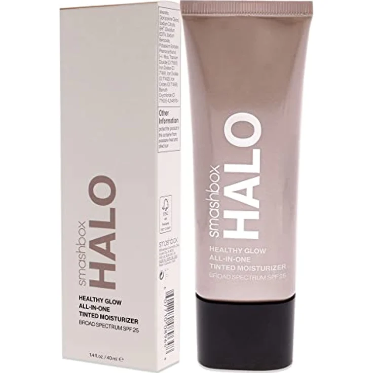 SmashBox Halo Healthy Glow All-in-One getönte Feuchtigkeitscreme LSF 25 - Light Medium For Women 40 ml Foundation – Bild 4