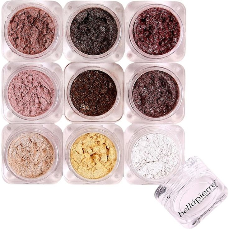 Bellápierre Cosmetics 9 Stack Shimmer Powder Serenity, multifunktionaler Lidschatten mit 9 leuchtenden Farben, 15,75 g