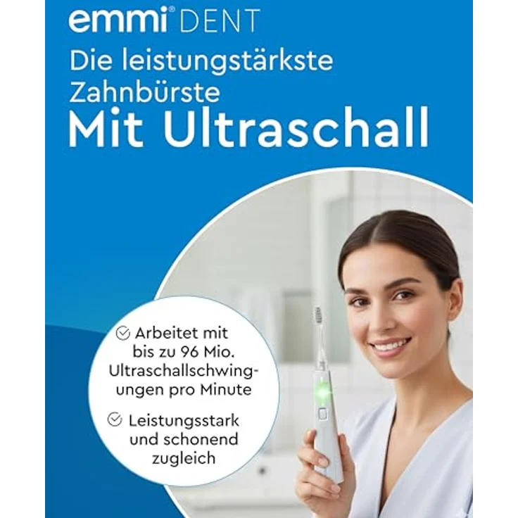 Emmi-Dent Platinum M2 mit Ultraschalltechnologie 2er-Pack, für saubere & gesunde Zähne – Bild 3