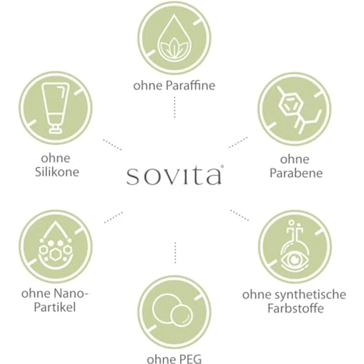 SoVita Aloe Vera Creme, feuchtigkeitsspendende Gesichts- und Nachtpflege mit Süßmandelöl, Vitamin E & Panthenol, leichte Textur, 100 ml – Bild 4