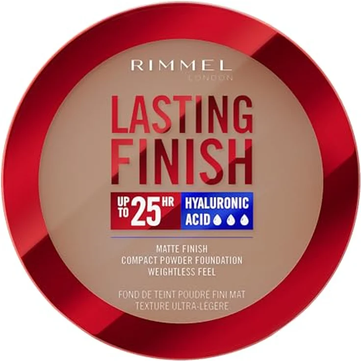 Rimmel London Lasting Finish 11 Caramel Compact Foundation, mattes Finish, vollständige Abdeckung, SPF20, vegane Formel, 7 g – Bild 1