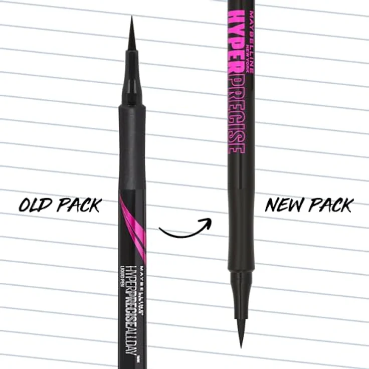 Maybelline New York Hyper Precise Allday Liner 730, Eyeliner + Kajal mit 0,4 mm feiner Filzspitze, Emerald Green, 1 ml – Bild 4