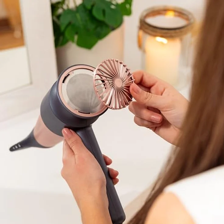 Cecotec Haartrockner Bamba IoniCare RockStar Retro, 2000W Digitalmotor, 110000 U/min, leicht und leise, Ionentechnologie, inkl. Konzentrator- und Diffusoraufsatz – Bild 3