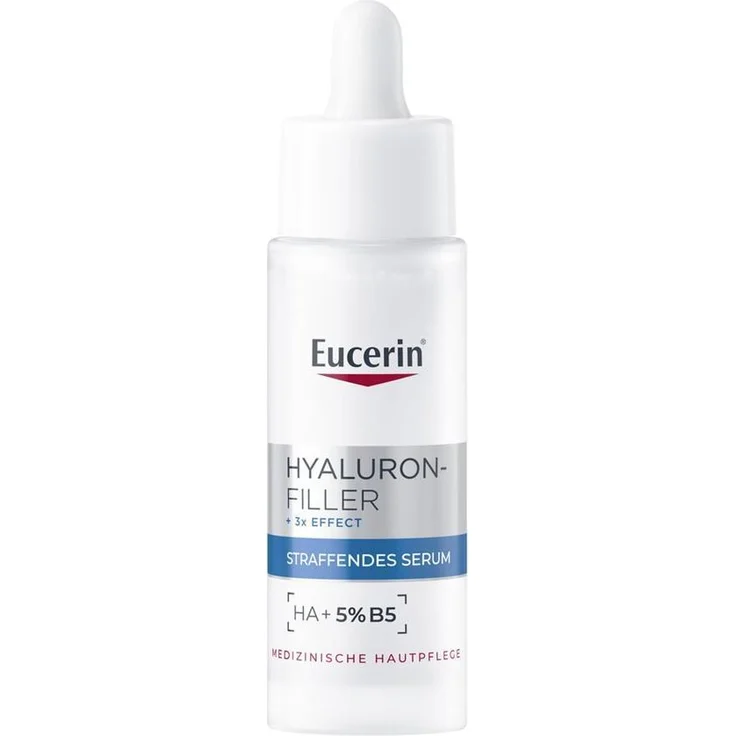Eucerin Hyaluron-Filler, Straffendes Gesichtsserum mit 5 % Provitamin B5 und Mikro-Hyaluronsäure, 30 ml
