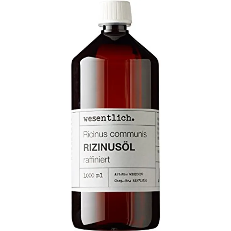 Rizinusöl 1000ml - reines Öl von wesentlich. - Pflege für Haut und Haar - Wimpern und Augenbrauen