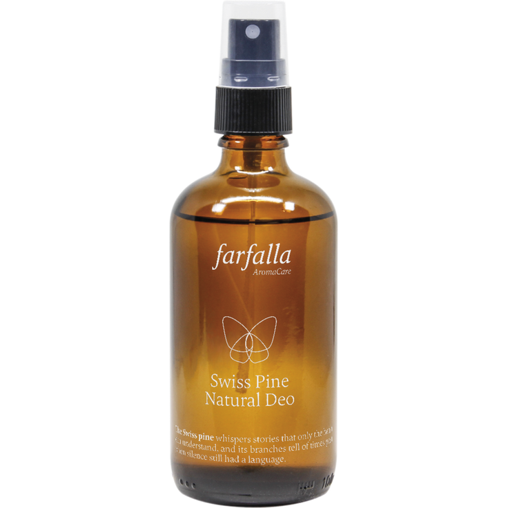 Farfalla Swiss Pine Natural Deodorant, natürliches & veganes Deodorant mit holzig-warmem Duft, 100 ml