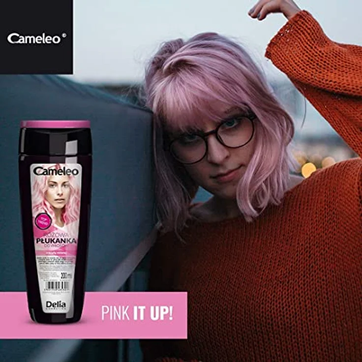 Cameleo - Rosa Haar-Toner mit Rosenwasser, KEIN Gelbstich, semi-permanente Haarfarbe - für blondes & graues Haar - Farbe & Pflege - parabenfrei | 200 ml – Bild 4