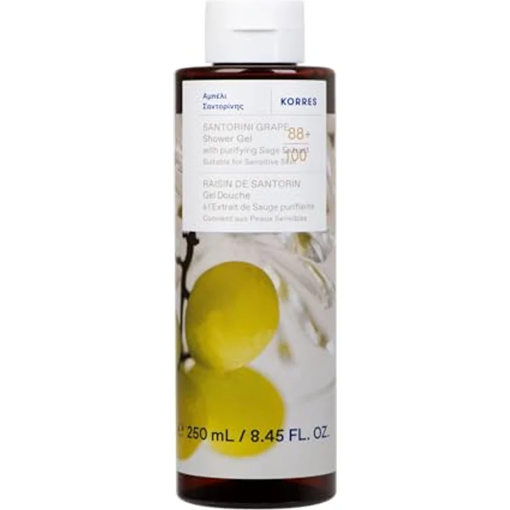KORRES SANTORINI GRAPE Duschgel mit Salbei-Extrakt, vegan, silikon- und parabenfrei, 250 ml – Bild 1