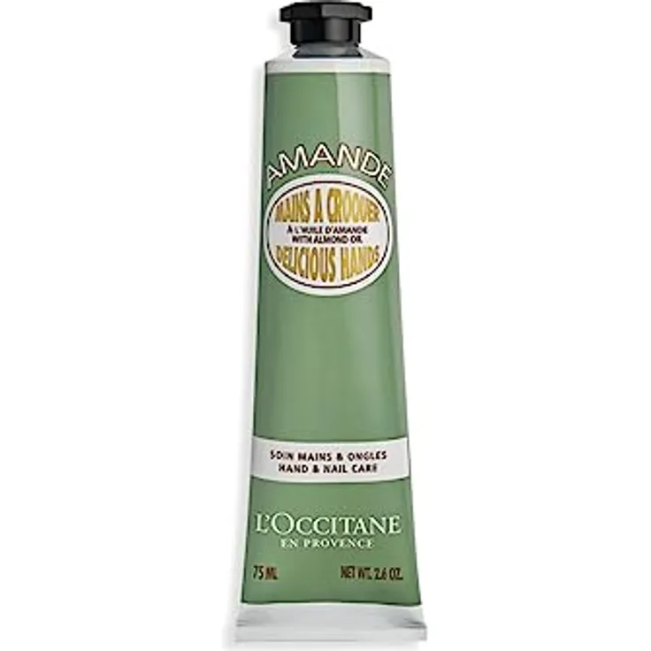 L'OCCITANE - Handcreme Mandel - 75 ml - Mit feuchtigkeitsspendender Mandel und köstlichem Duft - In Frankreich hergestellt