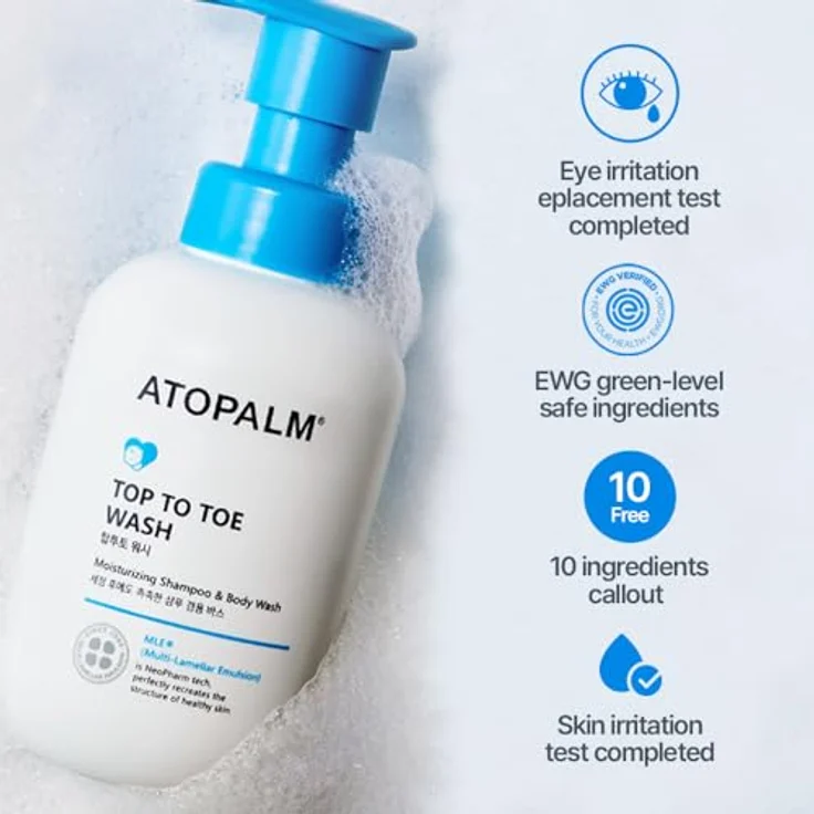 ATOPALM MLE Cleansing Reinigungsgel, sanftes Shampoo für empfindliche Haut, 300 ml – Bild 6