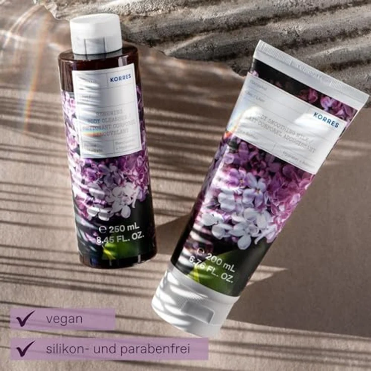 KORRES LILAC Revitalisierendes Duschgel, 250 ml mit Aloe-Extrakt und floralem Duft – Bild 2