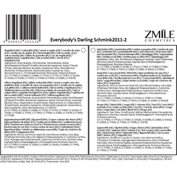 Zmile Cosmetics Augen Make-up Deluxe Schminkkoffer Everybody's Darling 51-teilig – Bild 5