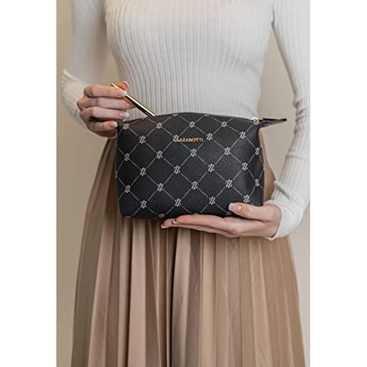 Lazarotti Palermo Kosmetiktasche Damen | Kulturbeutel/Beauty-Case mit Reißverschluss | Make-up-Tasche 19 cm – Bild 2
