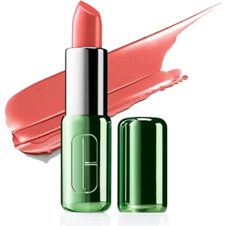 Clinique Pop™ Longwear Lipstick Shine, glänzender Lippenstift in Melon Pop, 3.9 g, cremige Textur für volle und betonte Lippen – Bild 2
