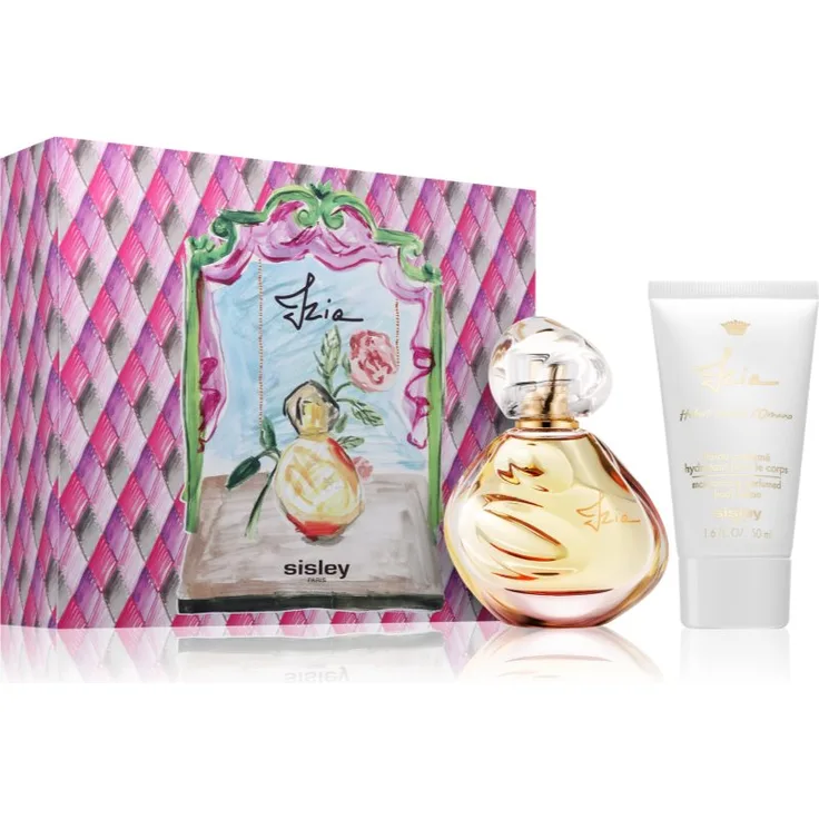Sisley Izia Luke Edward Hall Gift Set, limitierte Ausgabe Damen-Duftset mit Eau de Parfum 30 ml und parfümierter Bodylotion 50 ml