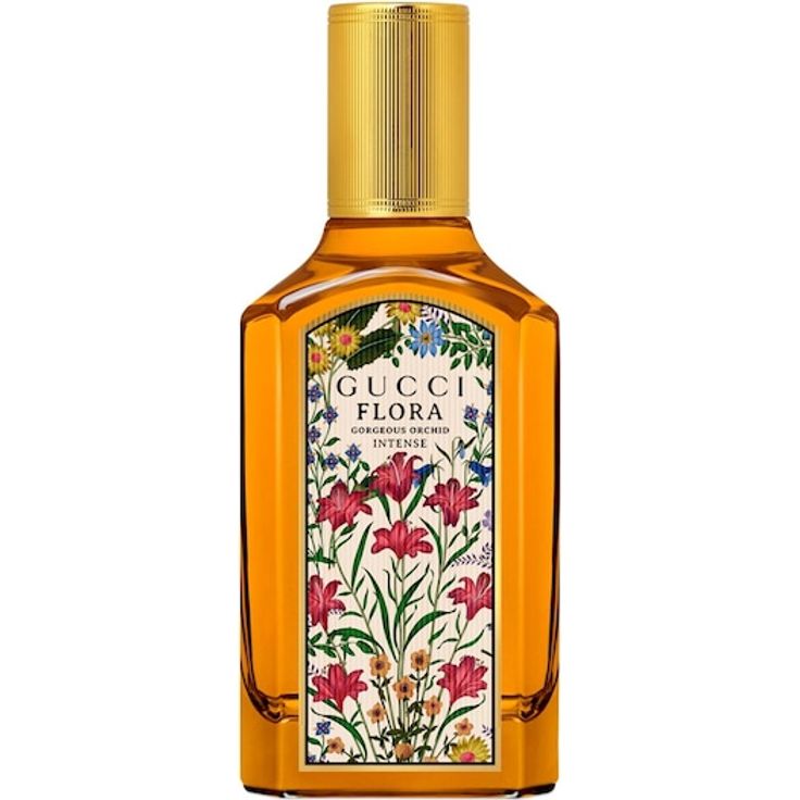Gucci Flora Eau de Parfum Spray Intense, 50 ml Damen, blumig-gourmande Duftkomposition mit Vanille-Orchidee und dunklem Kakao