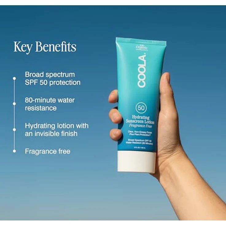 COOLA Classic Body Sunscreen Lotion SPF 50+, Fragrance Free, 148ml – Bild 4