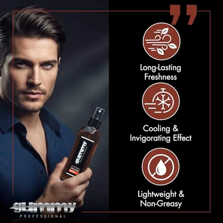 Gummy Amber Eau de Cologne Spray 400ml, Unisex After Shave mit langanhaltendem Amberduft, antibakteriell und erfrischend – Bild 3