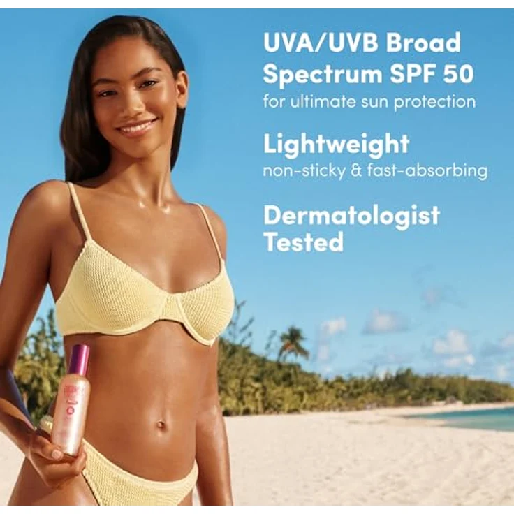 Coco & Eve Highlighter Body SPF 50, 150ml, mit sofortigem Bronzing-Effekt und tropischem Mango-Duft – Bild 5