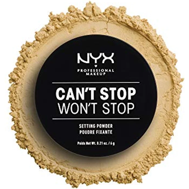 NYX Professional Makeup Can't Stop Won't Stop Setting Powder, langanhaltendes mattes Puder, 6 g, Farbe BANANA – Bild 4