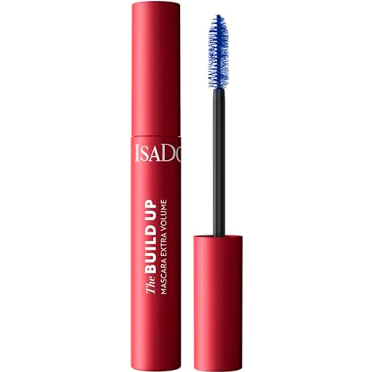 Isadora The Build Up Mascara Extra Volume (Royal Blue 03, 10 ml) - Bietet aufbaubares Volumen und Definition, wischfeste Formel