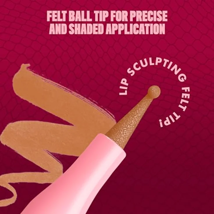 NYX Professional Makeup Lip Lingerie Lipliner Stain, wasserfester & wischfester Präzisions-Lipliner, langanhaltender Nude-Stain, Farbe: Tease U Later – Bild 4