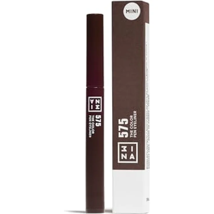 3INA The Color Pen Eyeliner Mini, Filzstift-Eyeliner, 0,6 ml, Farbton 575 - Brown, vegan, präzise Linienführung – Bild 1