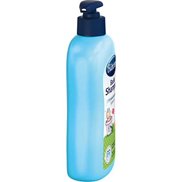 Bübchen Bad und Shampoo sensitiv, Baby Shampoo und -duschgel mit Aloe Vera und Weizenprotein, 4 x 400 ml, pflegt feine Haare und zarte Babyhaut – Bild 4