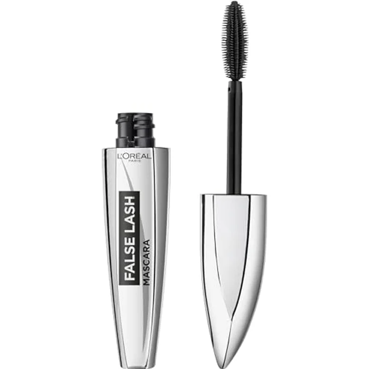 L'Oréal Paris Mascara False Lash, Wimperntusche für schwungvolle, lange und dichte Wimpern, Unwiderstehliches Volumen, Verführerische Rehaugen, Intensiv geschwungene Wimpern, Schwarz, 1 x 8,9 ml – Bild 1