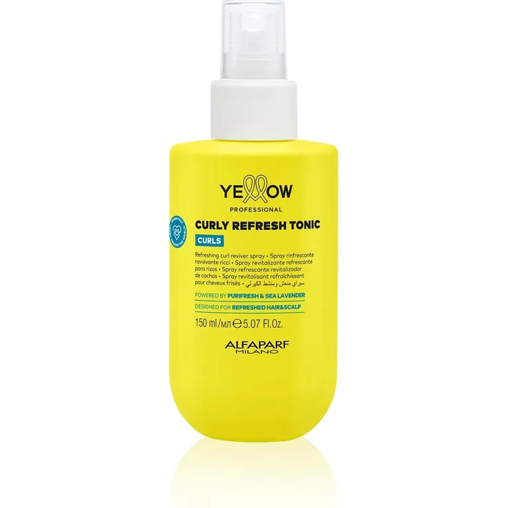 Alfaparf Milano Gelbe Locken Erfrischungstonikum, Pflege-Spray für lockiges Haar, 150 ml