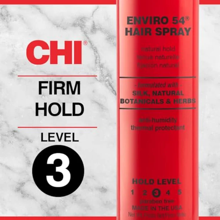 CHI Enviro Flex Hold Hair Spray Natural, 74 g, flexibler Halt mit Seidenproteinen und pflanzlichen Extrakten – Bild 3