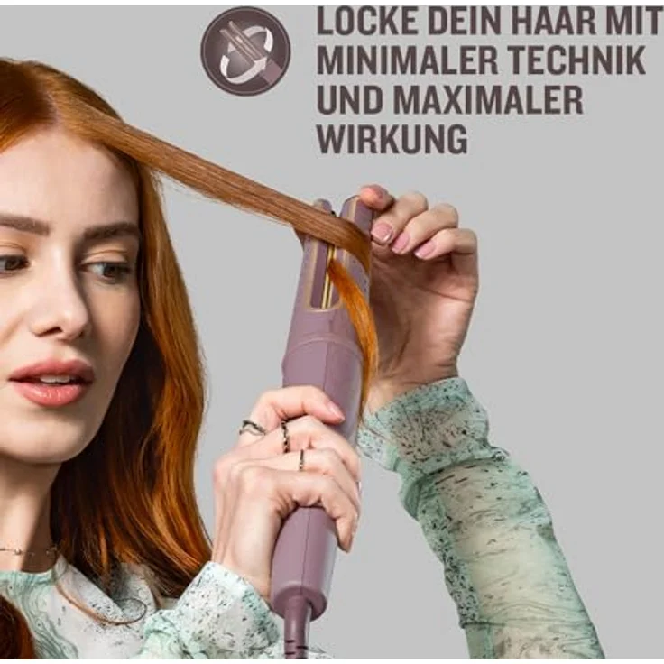 Remington Rotating Curler AIRvive CI8930, rotierender Lockenstab mit IONIC AIR-Technologie und Anti-Frizz-Formel, rot – Bild 8