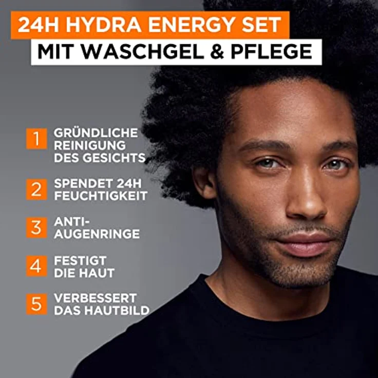 L'Oréal Men Expert Gesichtspflege Men Expert Hydra Energy Pflege und Reinigung Geschenkset 1 Stück – Bild 2