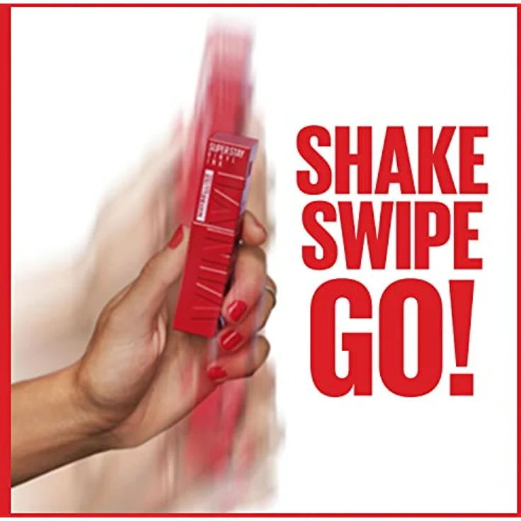 Maybelline New York flüssiger Lippenstift, Liquid Lipstick mit 16 Stunden Halt und glänzendem Finish, Super Stay Vinyl Ink, Nr. 50 Wicked, 4,2 ml – Bild 5