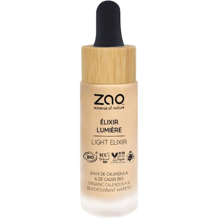 Zao Bamboo Light Elixir, Highlighter für einen strahlenden Teint, 15 ml