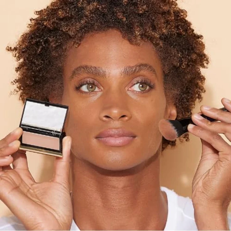 Kevyn Aucoin Women's The Duet Contour Pinsel, 1 Stück - Doppelendiges Design, präzise Platzierung und Mischfunktion, aus weichem Kunsthaar – Bild 4