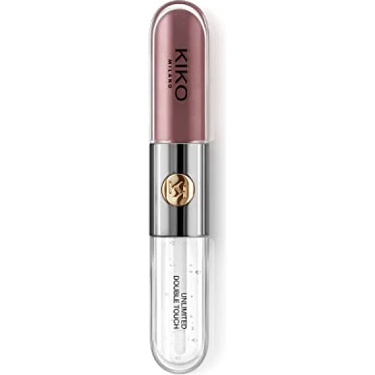 KIKO Milano Unlimited Double Touch, langanhaltender flüssiger Lippenstift mit Glanz, Farbton 121 Dark Rosy Chestnut, 6 ml – Bild 3