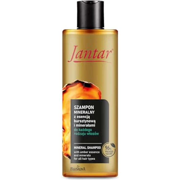 Farmona Jantar Minerales Shampoo mit Bernstein-Essenz und Nährstoffkomplex, 300 ml für alle Haartypen, feuchtigkeitsspendend und schuppenreduzierend – Bild 1